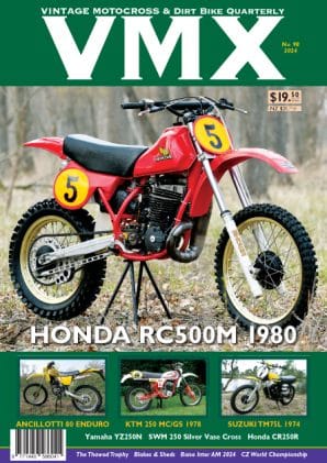 Cover of issue 98 showing a red dirt bike